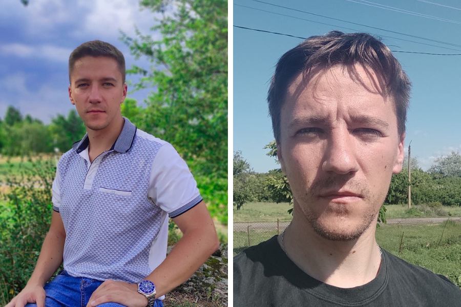 Vom Gefängnis deutlich gezeichnet: Stanislav vor und nach der Verhaftung